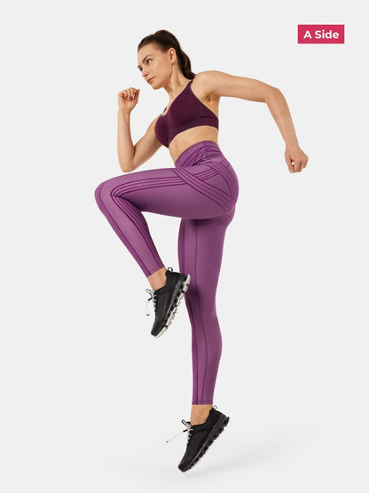 PowerBand Resistance Leggings (Reversible Wear)