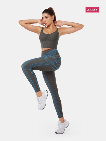 PowerBand Resistance Leggings (Reversible Wear)