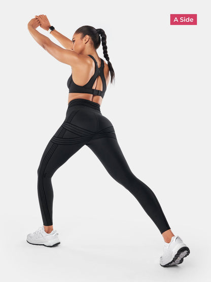 PowerBand Resistance Leggings (Reversible Wear)