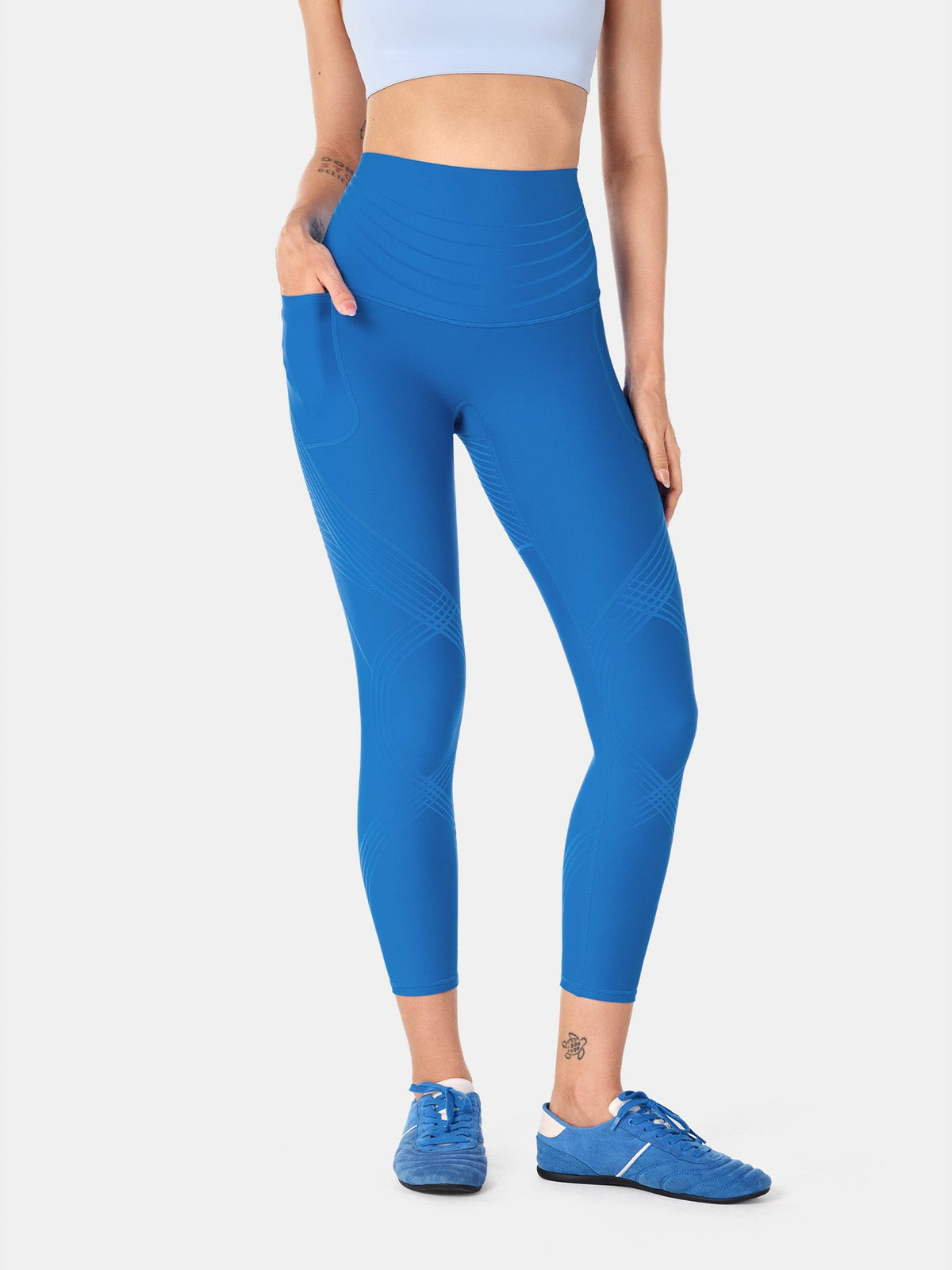 Body Sculpt Side Pocket 7/8 Leggings 2.0 (Reversible Wear)