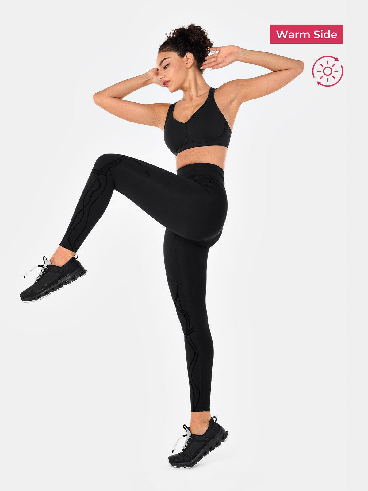 Body Sculpt Two Way Temp Leggings (Reversible Wear)