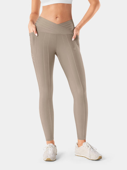 PowerBand Resistance V-Waist Leggings (Reversible Wear)